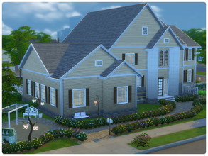 Sims 4 — Mansion Fiona by Aliona7772 — Traditional style mansion for a family with up to three kids. It has beautiful