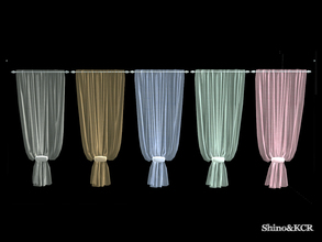 Sims 4 — Curtains and Canopy's - Curtain sheer by ShinoKCR — truly elegant sheer Curtain 1tl