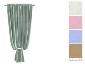 Sims 4 — Curtains and Canopy's - Curtain Solid aqua colors by ShinoKCR — truly elegant Curtain 1tl