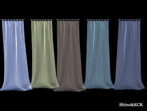 Sims 4 — Curtains and Canopy's - Curtain sheer right by ShinoKCR — matching the former Set with Loftcurtains smallest