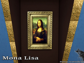 Sims 4 — Mona Lisa Painting. by SIMSCREATIONS13 — The famous Mona Lisa Painting..