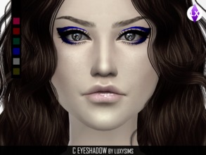 Sims 4 — Eyeshadow C by LuxySims3 — Intense and extreme eyeshadow for female. Available in different colors.