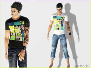 Sims 3 — Summer fashion  by Summer_Sims2 — Tshirt for YA/A Everyday/sport/sleepwear 1 recolorable channel 