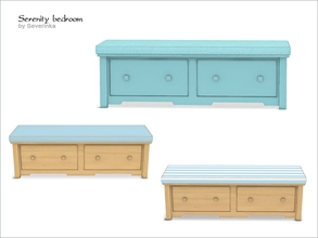 Sims 4 — [Serenity bedroom] Coffe table by Severinka_ — Coffee table with soft cover of a set 'Bedroom Serenity' 3 colors