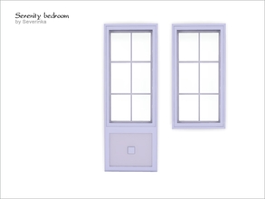 Sims 4 — [Serenity bedroom] Window 1x3 by Severinka_ — Window 1 tile, short wall of a set 'Bedroom Serenity' 1 color