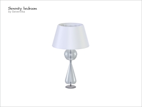Sims 4 — [Serenity bedroom] Table lamp by Severinka_ — Table lamp with a glass bulb of a set 'Bedroom Serenity' 1 color