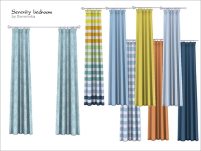 Sims 4 — [Serenity bedroom] Curtains by Severinka_ — Curtains on window 1 tile, short wall of a set 'Bedroom Serenity' 8