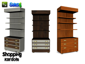 Sims 4 — kardofe_Shopping_shelves_2 by kardofe — Shelving for exposing articles, with drawers at the bottom