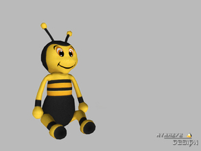 Sims 4 — Bizzy Bee by NynaeveDesign — Bring imagination to playtime with this squeezable stuffed bee that could be a