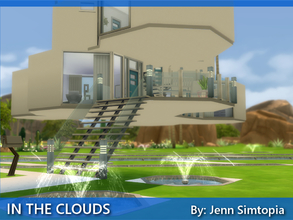 Sims 4 — In the Clouds by Jenn_Simtopia — Floating high like a beacon in the desert sky. In the Clouds, defies all laws