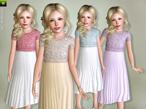 Sims 3 — Adorable A-Line by lillka — Adorable A-Line Everyday/Formal 4 styles/recolorable I hope you like it :) 