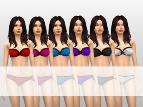 Sims 4 — Bikini Tube Top by kmercer12 — Bikini tube top in 6 different colors.