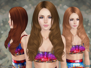 Sims 3 — Sweet Misery Hairstyle - T-E by Cazy — Hairstyle for Female, Teen through Elder. All LODs included.