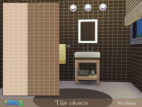Sims 4 — Tile choco by Neferu2 — Tile in 3 different colors