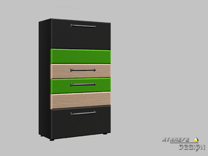 Sims 3 — Altara Dresser by NynaeveDesign — Add this four-drawer chest to your sim's bedroom furniture to increase