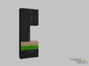 Sims 3 — Altara Wall Unit by NynaeveDesign — Inspired by chic cosmopolitan design this wall unit features modern lines