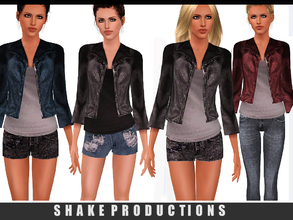 Sims 3 — ShakeProductions S3-16 SET by ShakeProductions — Set with 2 jeans denim shorts and jackets