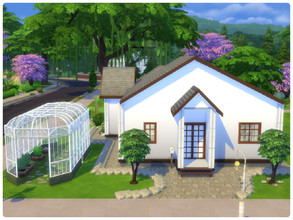 Sims 4 — House Milkyway by Aliona7772 — A small house for a couple with a beautiful greenhouse. It has kitchen, bathroom,