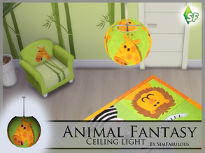 Sims 4 — Animal Fantasy Ceiling Light by SimFabulous2 — This Ceiling Light is a part of the Animal Fantasy set. This