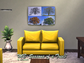 Sims 4 — MB-SeasonsOfaTree3 by matomibotaki — MB-SeasonsOfaTree3, painting with a tree in 4 seasons motives, created for