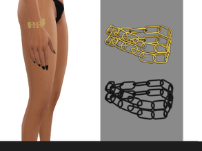 Sims 4 — ShakeProductionsLOOKBOOK-Bracelet by ShakeProductions — Golden bracelet with 2 colors -