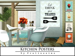 Sims 3 — Kitchen Posters by Pralinesims — By Pralinesims