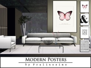 Sims 3 — Modern Posters by Pralinesims — By Pralinesims