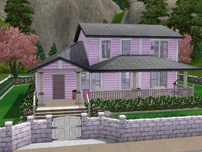Sims 3 — Pretty Pinks; 2 Bed, 2 Bath by TheMaypleLeaf — ''After learning that her daughter didn't like the color pink,