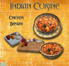 Sims 2 — Indian Cuisine set 3 - Chicken Biryani by Simaddict99 — Chicken Biryani, available at lunch time, requires 4