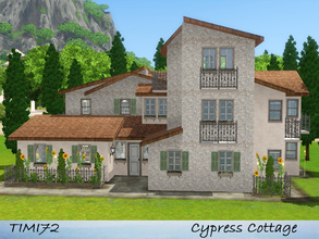 Sims 3 — Cypress Cottage by timi722 — Tuscan style home with a small kitchen-garden. Created for a mediterranean world.