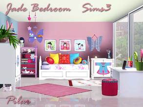 Sims 3 — Jade Bedroom by Pilar — The Girls enjoy discovering new worlds, exotic and far