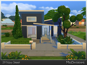 Sims 4 — 39 Navy Street by MissDaydreams — 39 Navy Street is a small but lovely house built in modern style, perfect for