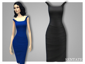 Sims 4 — Kruella Dress by Sentate — A super chic 'bombshell' dress with an off the shoulder detail. Available in 6