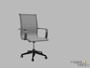 Sims 4 — Altara Office Chair by NynaeveDesign — Contemporary styling combined with durable mesh delivers office seating