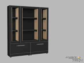 Sims 4 — Altara Bookcase by NynaeveDesign — The ideal piece of furniture that will fit any office or home setting.