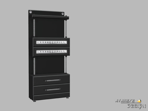 Sims 4 — Altara Shelves by NynaeveDesign — Altara Shelves are a great way to organize your sim's books and binders.