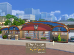 Sims 4 — The Police by Leander_Belgraves — A shiny new workplace for your Police Officers! It features the Reception, a