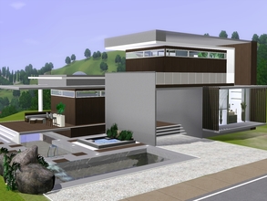 Sims 3 — Aton by Suzz86 — This modern home fits for 1 sim,or a couple. Here you will find a kitchen with dining