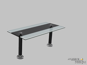 Sims 3 — Altara Desk by NynaeveDesign — Devoid of excessive shelves and drawers, this ultra-modern minimalist desk is the