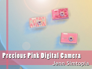 Sims 4 — Precious Pink Digital Camera by Jenn_Simtopia — For the Sim that must have pink! This inexpensive yet stylish