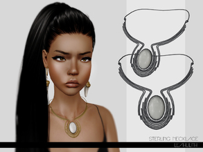 Sims 3 — LeahLillith Sterling Necklace by Leah_Lillith — Sterling Necklace 2 recolorable areas hope you'll enjoy^^