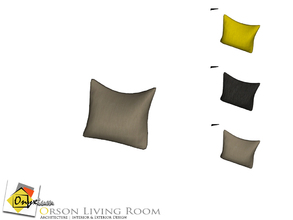Sims 4 — Orson Living Chair Pillow by Onyxium — Orson Living Room Onyxium@TSR | April 2015