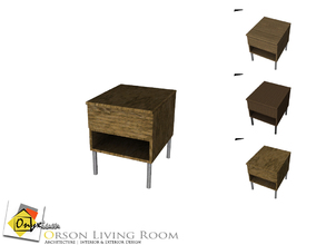 Sims 4 — Orson End Table by Onyxium — Orson Living Room Onyxium@TSR | April 2015