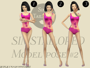 Sims 4 — [SIMSTAILORED] Model Pose #2 by Simstailored — The Second series of my model pose! This pose will replace the