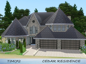 Sims 3 — Cedar Residence by timi722 — Bellaerdle requested this house. Comfortable home for an expanding or big family.