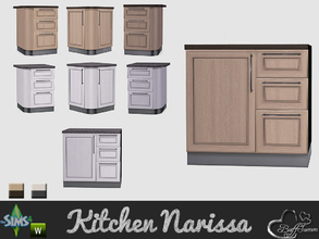 Sims 4 — Kitchen Narissa Counter Three by BuffSumm — Live! Work! Create! Designs that accentuate the use of materials
