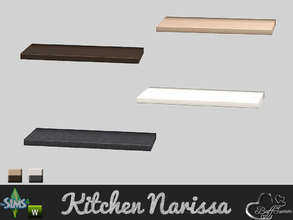 Sims 4 — Kitchen Narissa Upper Shelf by BuffSumm — Live! Work! Create! Designs that accentuate the use of materials such