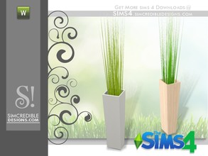 Sims 4 — Flora big grass potted by SIMcredible! — by SIMcredibledesigns.com available at TSR __________________ * 2