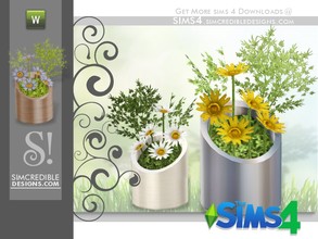 Sims 4 — Flora daisies by SIMcredible! — by SIMcredibledesigns.com available at TSR __________________ * 3 colors