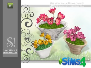 Sims 4 — Flora Jasmine by SIMcredible! — by SIMcredibledesigns.com available at TSR __________________ * 3 colors